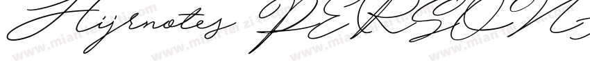 Hijrnotes PERSONAL U字体转换